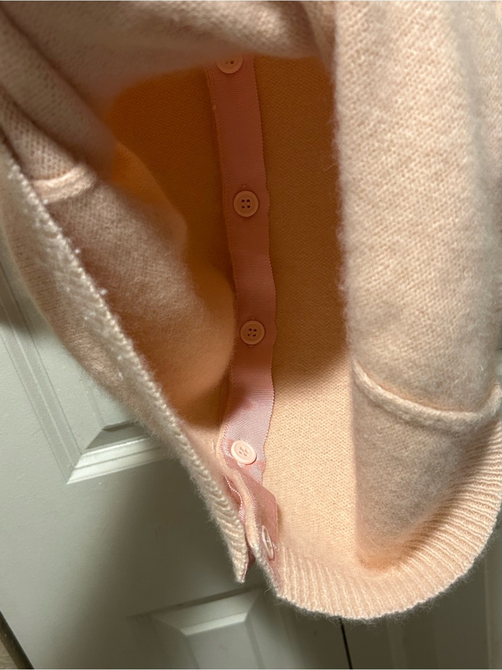 Anthropologie Corey Lynn Calter Angora Peter Pan Paillettes Collar Sweater , S - Picture 9 of 9